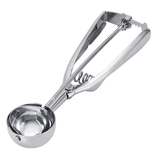 Cafopgrill Ice Cream Scoop de Acero Inoxidable 40mm / 60mm Cookie Cupcake Scooper con Disparador para Hornear albóndigas Dos tamaños(4CM)