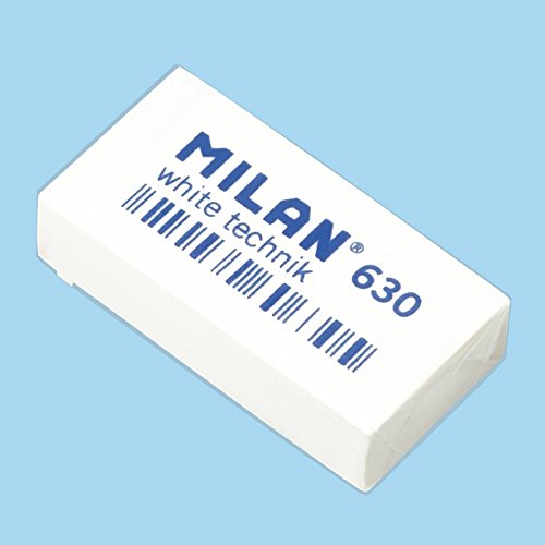 Caja 30 Gomas Nata MILAN 630 rectangular Envuelta individualmente Color Blanco