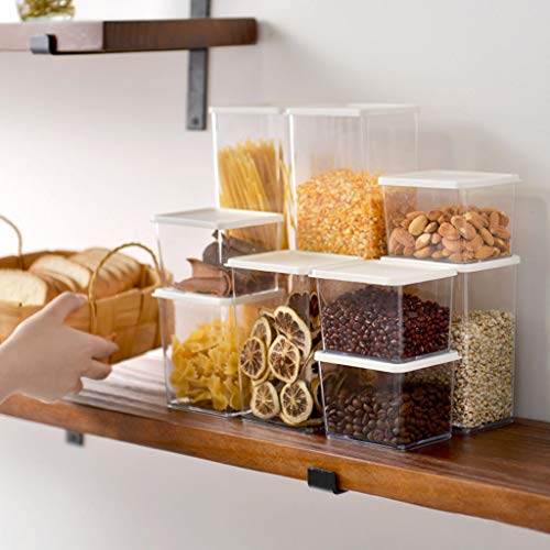 caja Caja De Almacenamiento De La Cocina Contenedor De Almacenamiento De Alimentos ConservacióN Transparente - Una Variedad De Especificaciones - 6 Juegos De Refrigerador Refrigerado De PláStico Sel