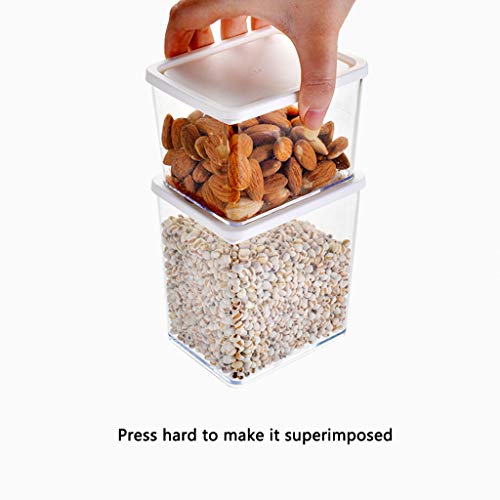caja Caja De Almacenamiento De La Cocina Contenedor De Almacenamiento De Alimentos ConservacióN Transparente - Una Variedad De Especificaciones - 6 Juegos De Refrigerador Refrigerado De PláStico Sel