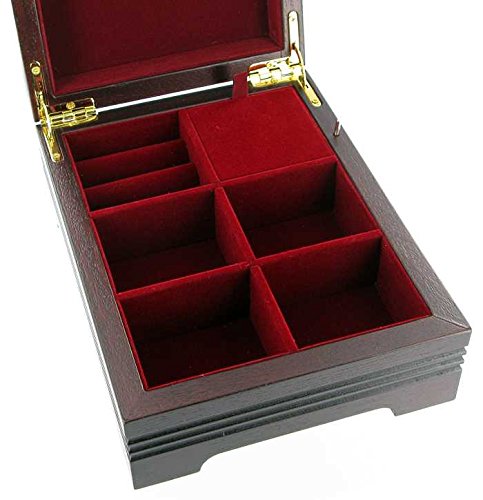 Caja de música para joyas / joyero musical de madera con reproducción de un cuadro famoso - Boléro (Maurice Ravel)