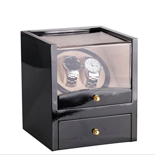 Caja del reloj - Caja de almacenamiento de la caja del reloj Caja de almacenamiento del reloj Caja de exhibición de la caja de colección Mesa de batidos Caja de reloj automática Motor eléctrico Caja d