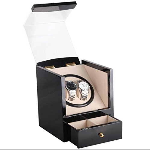 Caja del reloj - Caja de almacenamiento de la caja del reloj Caja de almacenamiento del reloj Caja de exhibición de la caja de colección Mesa de batidos Caja de reloj automática Motor eléctrico Caja d