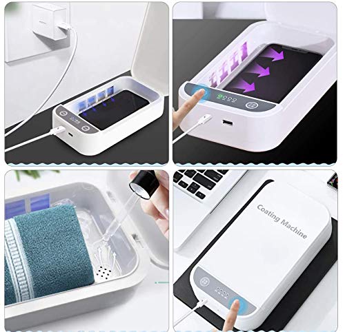 Caja Esterilizadora por Ultravioleta para Mascarilla. Caja de desinfección UV para Teléfonos, Llaves, etc con Función de aromaterapia. (Aroma no incluido).