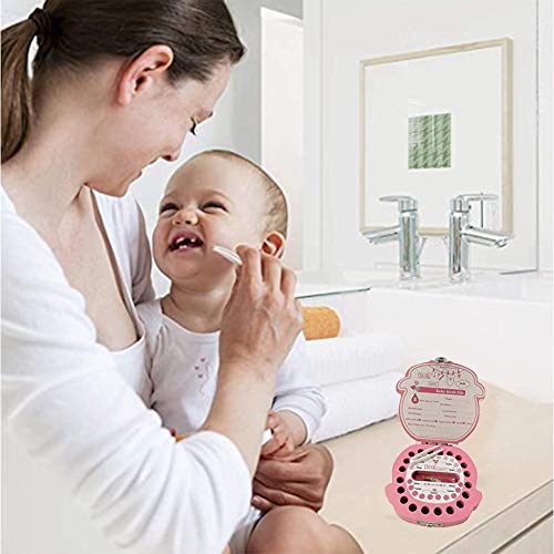 Caja Para Dientes,Caja Para Dientes de Leche Personalizada,Caja Para Guardar Dientes Para Niños y Niñas,Caja de Madera Para Guardar Dientes (Rosado)
