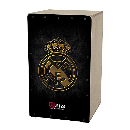 Cajón flamenco Beta mod. 'Real Madrid' - Caja de percusión personalizada 100% abedul