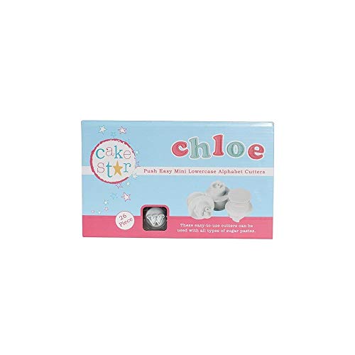 Cake Star Mini Push Cutters - Lowercase Alphabet Set 26 Piece