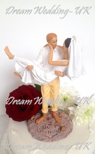 Cake Toppers Playa temáticas de Novia y Novio Boda decoración para Tarta para