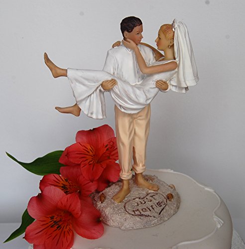 Cake Toppers Playa temáticas de Novia y Novio Boda decoración para Tarta para
