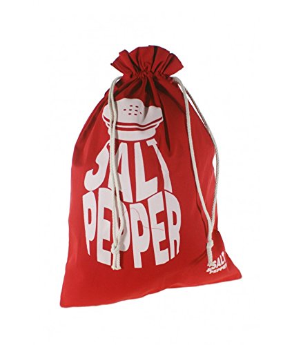 CAL FUSTER - Bolsa para el pan en tela estampada color rojo. Medidas: 57x37 cm.