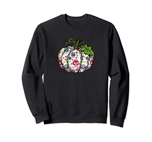 Calabaza Calavera de Azúcar Día de Muertos Sudadera