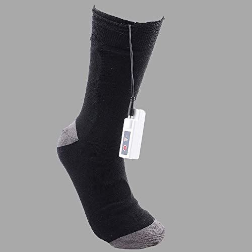 Calcetines calefactores elásticos cómodos Esquí Grande for Mantener los pies Calientes Calientapiés eléctricos calefactables Calcetines 2 Colores for el Invierno Calcetines calefactores