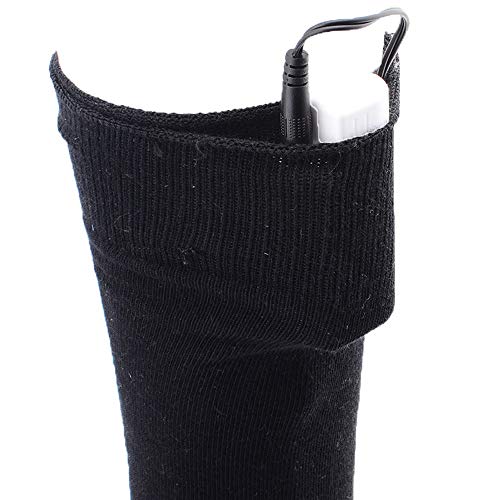 Calcetines calefactores elásticos cómodos Esquí Grande for Mantener los pies Calientes Calientapiés eléctricos calefactables Calcetines 2 Colores for el Invierno Calcetines calefactores