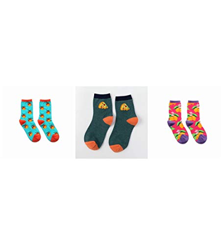 Calcetines Estampados,Pfirsich Pizza Zitrone Modelo Novedad Hitos Gemütlichen Refrigeración De Alimentos De Origen Animal Hip Hop Crew Calcetines Divertida Straße Happy Socks Mujer Harajuku Skateboa