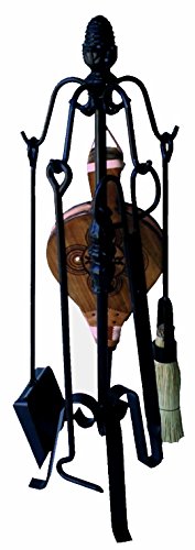 Caldereria Artesana 3011 - Juego de Chimenea 5P Macolla Hierro 220x75mm