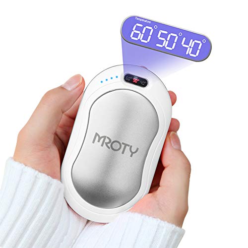 Calentador de manos recargable por USB, 10000 mAh, calienta las manos de cerca eléctrica, utilizado como batería externa, masajeador, lámpara de cercanía, perfecto como regalo
