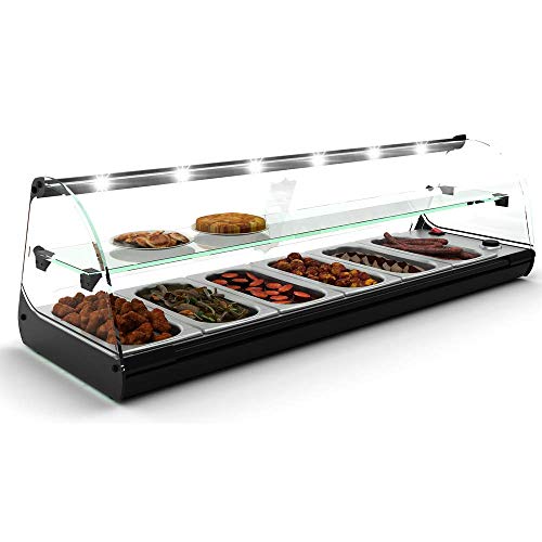 Calienta Tapas 2 pisos 4 bandejas con LED - Maquinaria Bar Hostelería