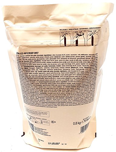 Callebaut Crispearls Blanco - Perlas de Galleta Tostada (cereales) bañadas con Chocolate Blanco 800g