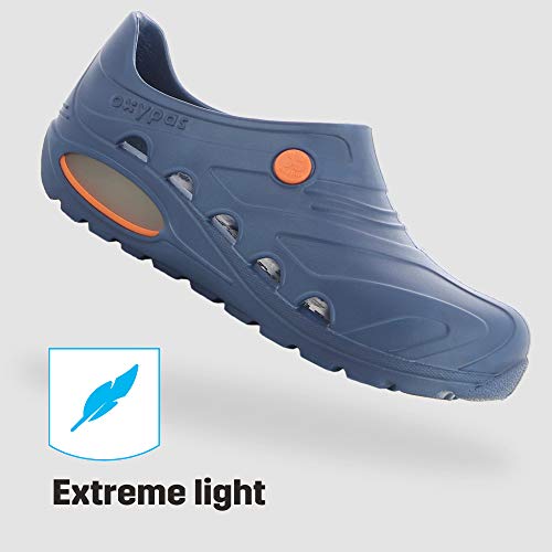 Calzado cómodo tipo zueco sin cordones 'Oxyva’ de Oxypas, color azul, talla 35/36