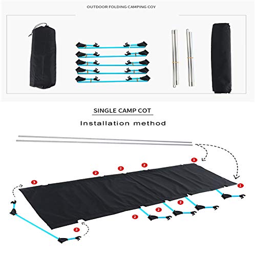 Cama Plegable Individual,Enfermera La Siesta Bed Cuna De Camping Puede Soportar 150 Kg De Aluminio Y El Material De Fibra De Oxford, para Piezas De Dormitorio Y Oficina,Gris
