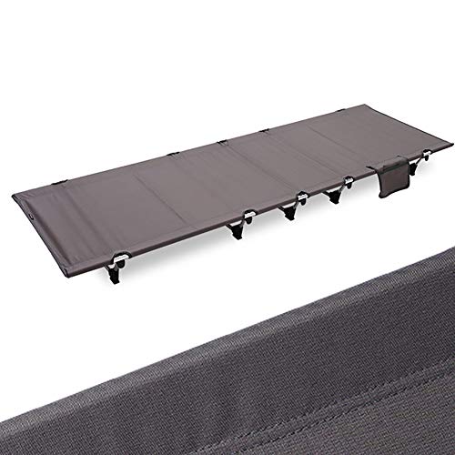 Cama Plegable Individual,Enfermera La Siesta Bed Cuna De Camping Puede Soportar 150 Kg De Aluminio Y El Material De Fibra De Oxford, para Piezas De Dormitorio Y Oficina,Gris
