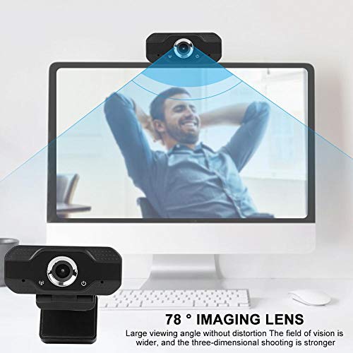 Cámara de cámara web Full-HD 1080P (25-30 fps), USB2.0 Auto Exposure 1/2.9 F23 Cámara de PC para videollamadas, transmisión en vivo, transmisión por Internet, grabación y aprendizaje de cursos en líne