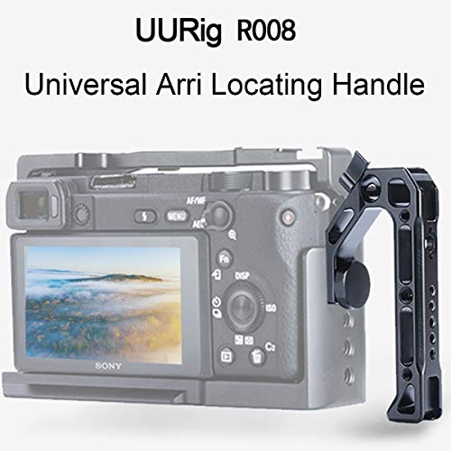 Cámara R008/DSLR Mango Superior Agarre Ubicación ARRI con Montaje de Zapata Fría para a6400 6300 Micrófono 15mm NATO Barra Riel Varilla Abrazadera Tubo Orificio de la Cámara Jaula Plataforma