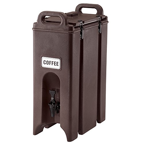 Cambro Camtainer Contenedor Isotermico de Liquidos con Grifo, Marrón, 52x41x22 cm