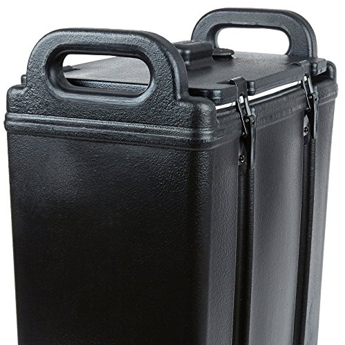 Cambro Camtainer Contenedor Isotermico de Liquidos con Grifo, Negro, 47x42x23 cm