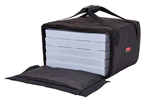 Cambro GBP518110 Bolsa isotérmica para el transporte de pizzas, Negro - 49,5x49,5x32 cm