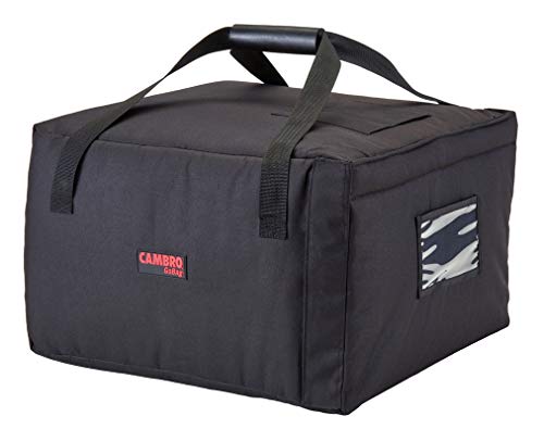 Cambro GBP518110 Bolsa isotérmica para el transporte de pizzas, Negro - 49,5x49,5x32 cm