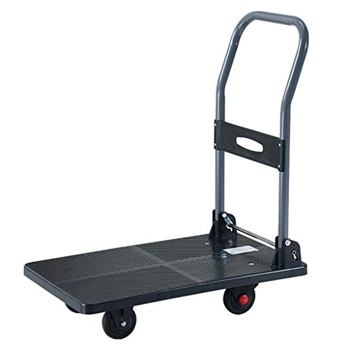 Camión de Mano de Plataforma móvil, Carro de Plataforma Plegable Carro de Compras Plegable Remolque Carro de Equipaje portátil Almacén móvil Oficina Tienda Hotel al por Mayor