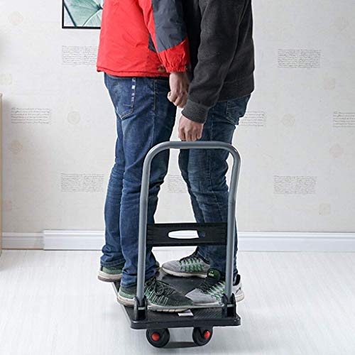 Camión de Mano de Plataforma móvil, Carro de Plataforma Plegable Carro de Compras Plegable Remolque Carro de Equipaje portátil Almacén móvil Oficina Tienda Hotel al por Mayor