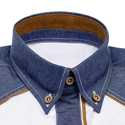 Camisas de los hombres de la moda del dril de algodón de manga corta formal camisas hombre casual ropa de verano
