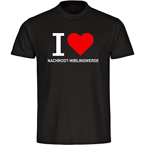Camiseta Classic I Love Nachrodt-Wiblingwerde Negro Hombre Talla S - 5XL Negro M