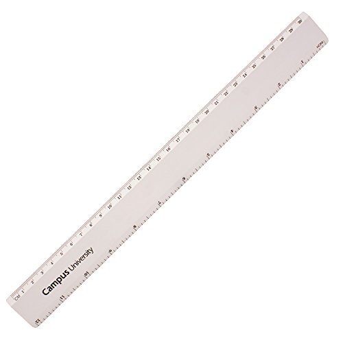 Campus University HL8603-30 - Regla de aluminio, 30 cm