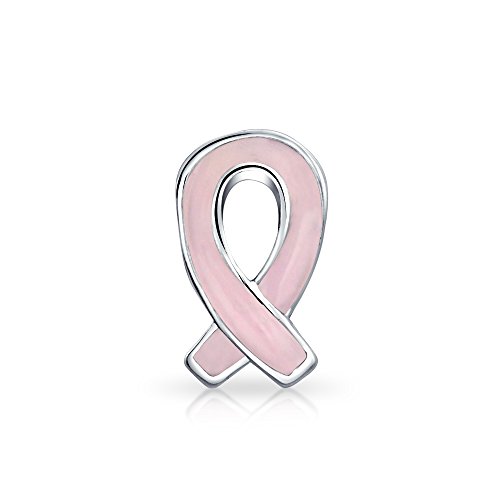 Cáncer de mama superviviente rosa cinta esperanza encanto cuenta para las mujeres para 925 plata de ley se adapta a la pulsera europea