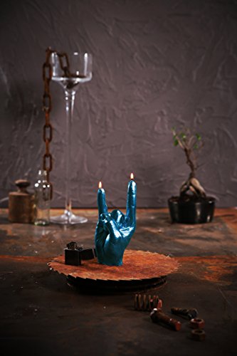 Candellana Candles Rock N' Roll Candellana- Rock N'roll Candle-Blue Metálico, Azul Metálico