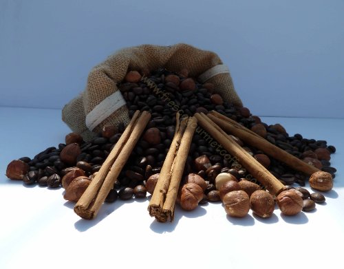 Canela y avellana con sabor a café, Alubias, 100 g