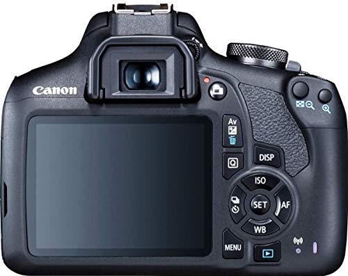 Canon EOS 2000D Kit Cámara Réflex 24.1MP WiFi NFC + Objetivo EF-S18-55mm + Bolsa + SD 16GB, Negro