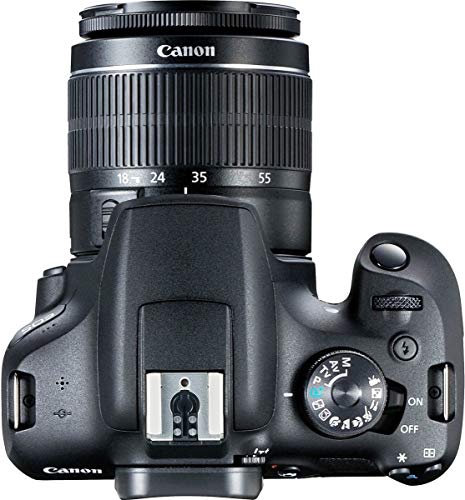 Canon EOS 2000D Kit Cámara Réflex 24.1MP WiFi NFC + Objetivo EF-S18-55mm + Bolsa + SD 16GB, Negro