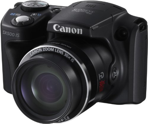 Canon Powershot SX500 IS - Cámara compacta de 16 MP (Pantalla de 3", Zoom óptico 30x, estabilizador de Imagen óptico, vídeo HD 720p) Color Negro