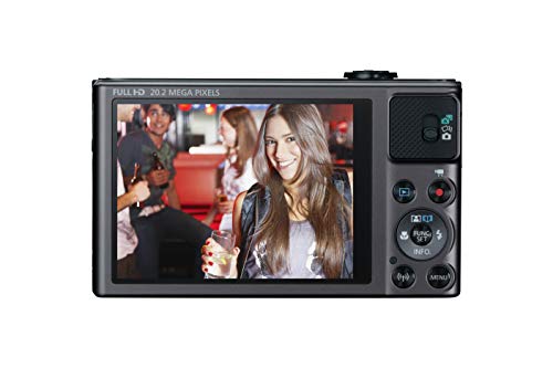Canon PowerShot SX620 HS - Cámara digital compacta de 20,2 Mp (pantalla de 3", zoom óptico 25x, WiFi, NFC, video Full HD), negro