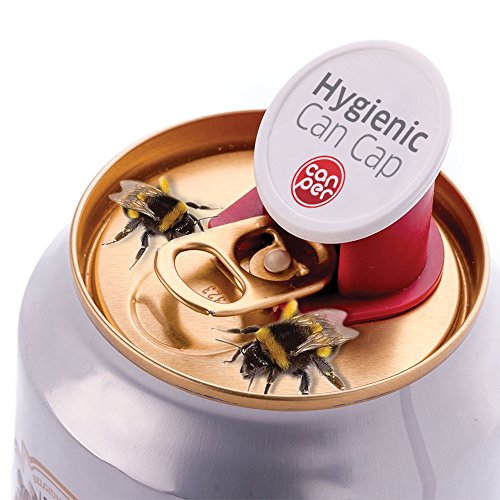 Canper es un nuevo tapón de latas reutilizable para el consumo higiénico de bebidas enlatadas – Pajita multiusos para latas de refresco (Emoji 4 Pack)
