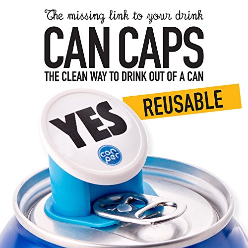 Canper es un Nuevo tapón de latas Reutilizable para el Consumo higiénico de Bebidas enlatadas – Pajita Multiusos para latas de refresco (Words 4 Pack)