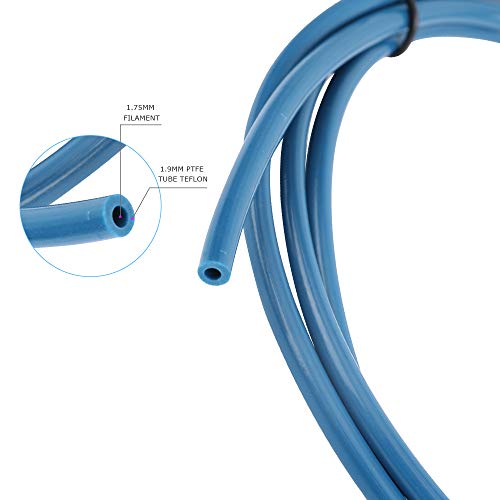Capricorn Bowden Tubo de PTFE XS 1.2 metro para filamento de 1.75mm con PC4-M6 y PC4-M10 Conectores neumáticos