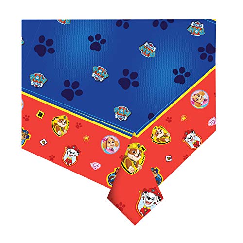 CAPRILO Lote de 2 Manteles Decorativos Infantiles Patrulla Canina New 120 x 180cm. Juguetes y Regalos Fiestas de Cumpleaños, Bodas, Bautizos, Comuniones y Eventos.  Decoración Hogar.