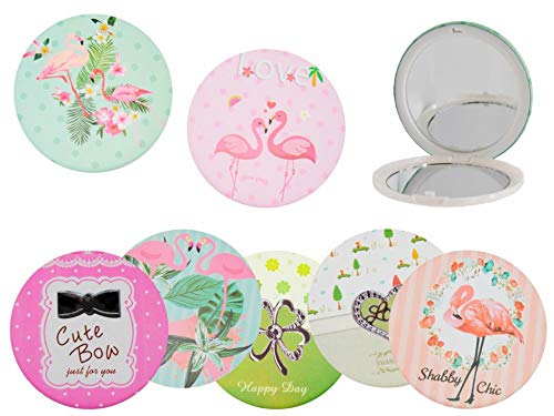 CAPRILO Lote de 20 Elegantes Espejos Circulares Decorativos Modelos Surtidos. Belleza.Recuerdos y Complementos. Regalos Originales.Detalles de Bodas, Comuniones, Bautizos, Cumpleaños. DC.