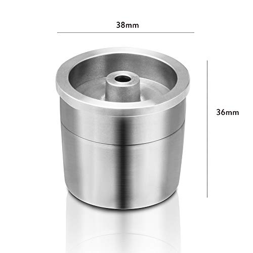 Cápsula de Café de Acero Inoxidable,ABEDOE Cápsulas de Café de Filtro Reutilizables Compatibles con la Máquina de Café Illy X9 X8 X7.1 Y5 Y3 Y1.1