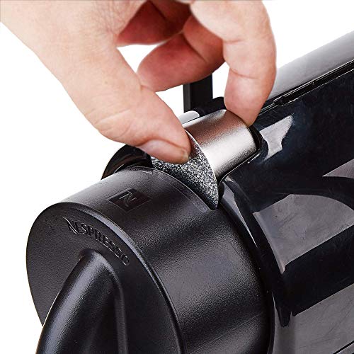 Cápsulas de café reutilizables de acero inoxidable, 3 unidades, filtro de café expreso con 60 tapas de aluminio autoadhesivas para máquinas de café Nespresso